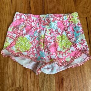 Colorful Coral Print girl’s Shorts